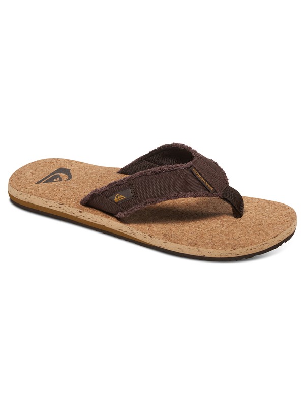 quiksilver, Monkey Abyss Cork - Chancletas, BROWN/BROWN/BROWN (xccc) 0 Monkey Abyss Cork - Chancletas AQYL100405 Quiksilver