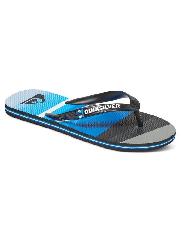 quiksilver, Molokai Slash Logo - Infradito, BLACK/BLUE/BLUE (xkbb) 0 Molokai Slash Logo - Infradito Black AQYL100408 Quiksilver