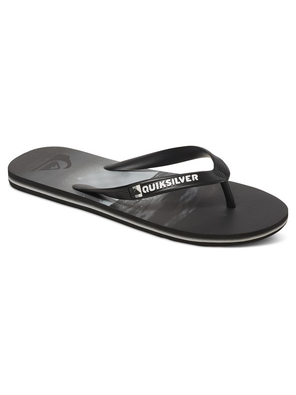 quiksilver, Molokai Hold Down - Flip-Flops, BLACK/GREY/GREY (xkss) 0 Molokai Hold Down - Flip-Flops Black AQYL100409 Quiksilver