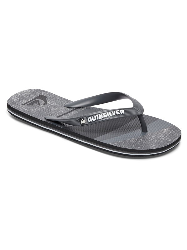 quiksilver, Molokai Slash Sandals, GREY/GREY/BLACK (xssk) 0 Molokai Slash Sandals AQYL100445 Quiksilver