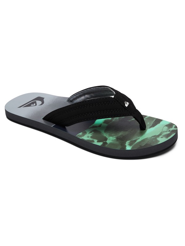 quiksilver, Basis Sandals, BLACK/GREEN/GREY (xkgs) 0 Basis Sandals Black AQYL100482 Quiksilver
