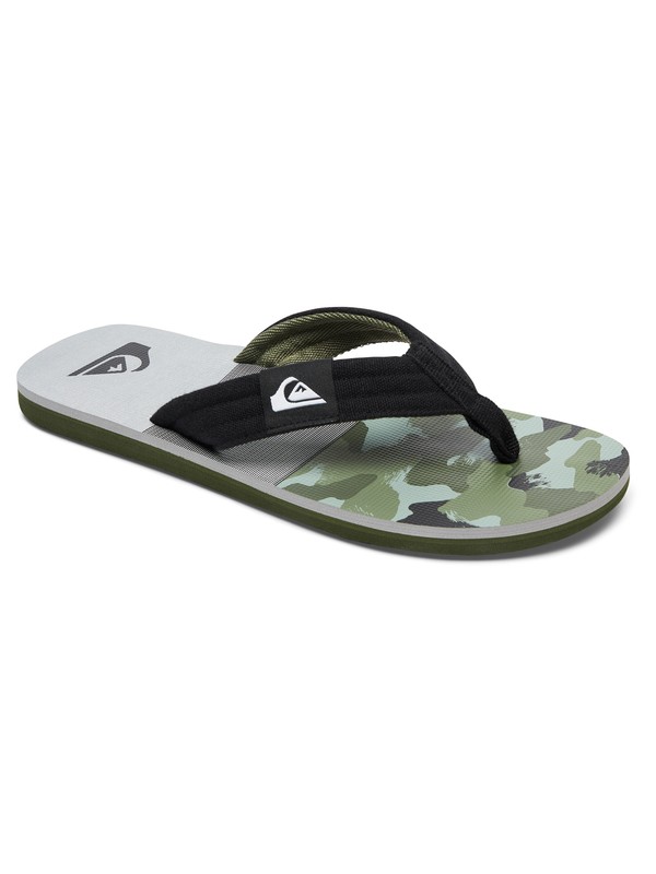 quiksilver, Molokai Layback - Sandali, BLACK/GREEN/GREY (xkgs) 0 Molokai Layback - Sandali AQYL100483 Quiksilver