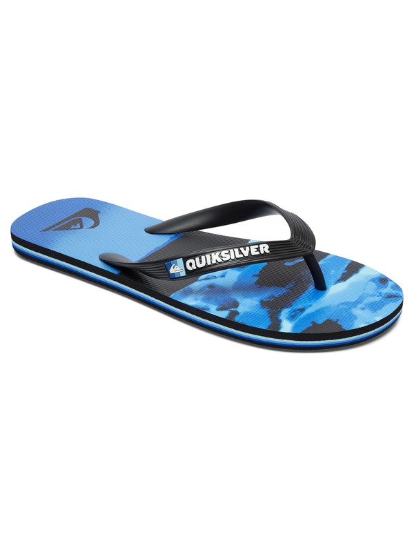 quiksilver, Molokai Resin Camo Flip-Flops, BLACK/BLUE/BLUE (xkbb) 0 Molokai Resin Camo Flip-Flops AQYL100484 Quiksilver