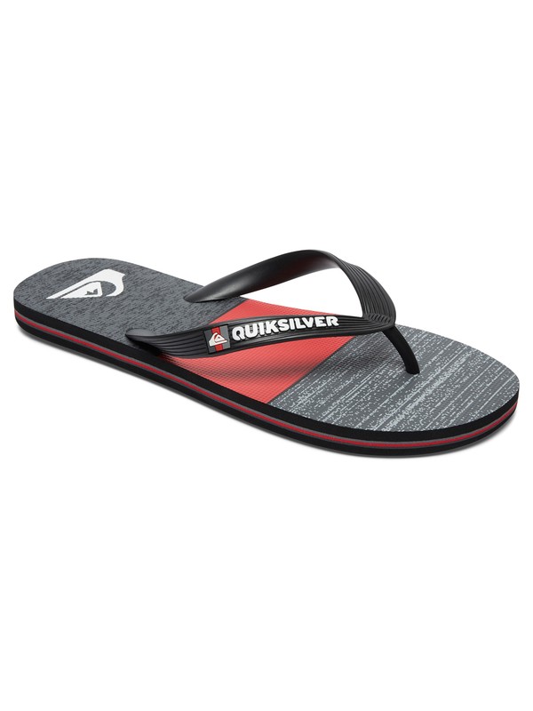 quiksilver, Molokai Blocked Sandals, BLACK/GREY/RED (xksr) 0 Molokai Blocked Sandals AQYL100485 Quiksilver