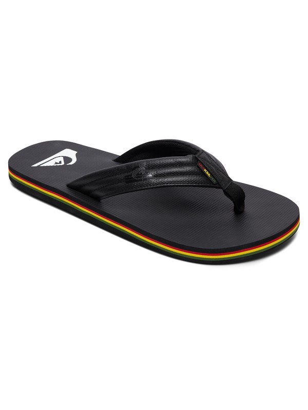 quiksilver, Molokai Wide TX - Sandals, BLACK/RED/GREEN (xkrg) 0 Molokai Wide TX - Sandals Black AQYL100542 Quiksilver