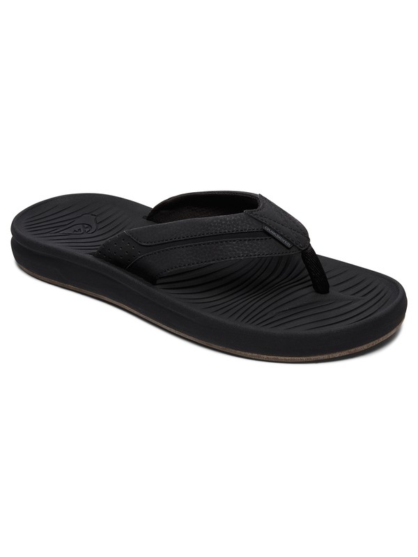 quiksilver, Travel Oasis Sandals, BLACK/BLACK/BROWN (xkkc) 0 Travel Oasis Sandals Black AQYL100543 Quiksilver