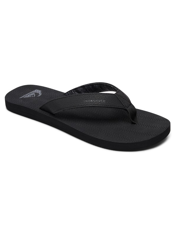 quiksilver, Molokai Laser Grip - Sandals for Men, SOLID BLACK (sbkm) 0 Molokai Laser Grip - Sandals for Men Multicolor AQYL100555 Quiksilver