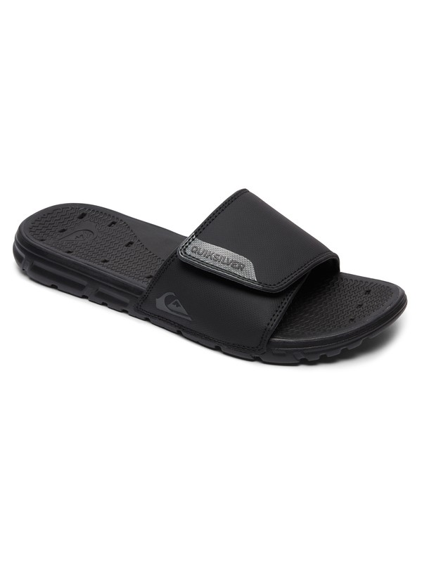 quiksilver, Amphibian Slider Sandals, BLACK/BLACK/GREY (xkks) 0 Amphibian Slider Sandals Black AQYL100556 Quiksilver