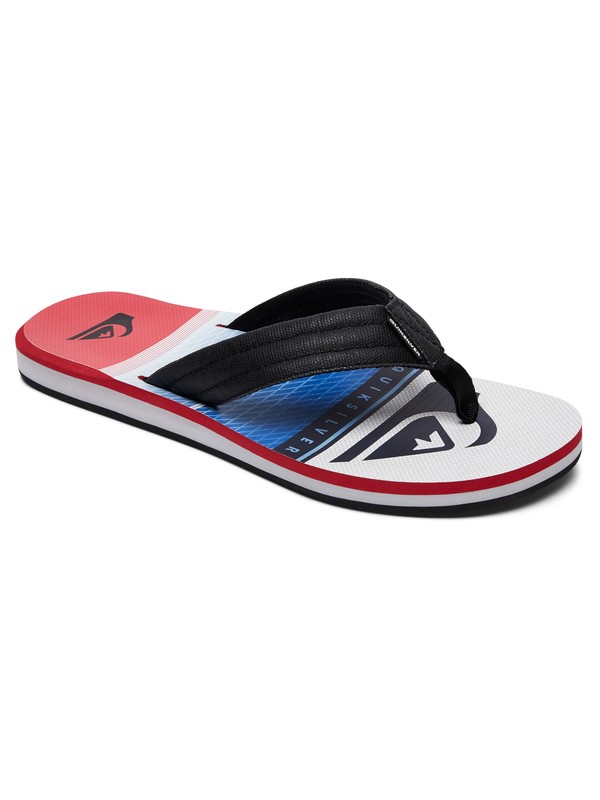 quiksilver, Carver Sandals, BLACK/RED/BLUE (xkrb) 0 Carver Sandals Black AQYL100559 Quiksilver