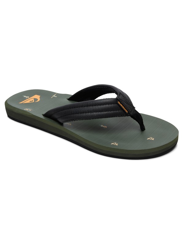 quiksilver, Carver Sandals, GREY/GREY/ORANGE (xssn) 0 Carver Sandals Grey AQYL100559 Quiksilver