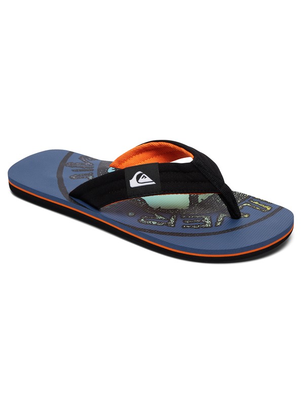 quiksilver, Molokai Layback - Sandals for Men, BLACK/ORANGE/GREEN (xkng) 0 Molokai Layback - Sandals for Men Black AQYL100560 Quiksilver