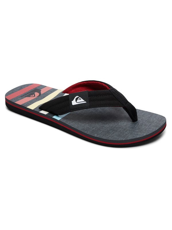 quiksilver, Molokai Layback Sandals, GREY/BLUE/GREY (xsbs) 0 Molokai Layback Sandals Grey AQYL100560 Quiksilver