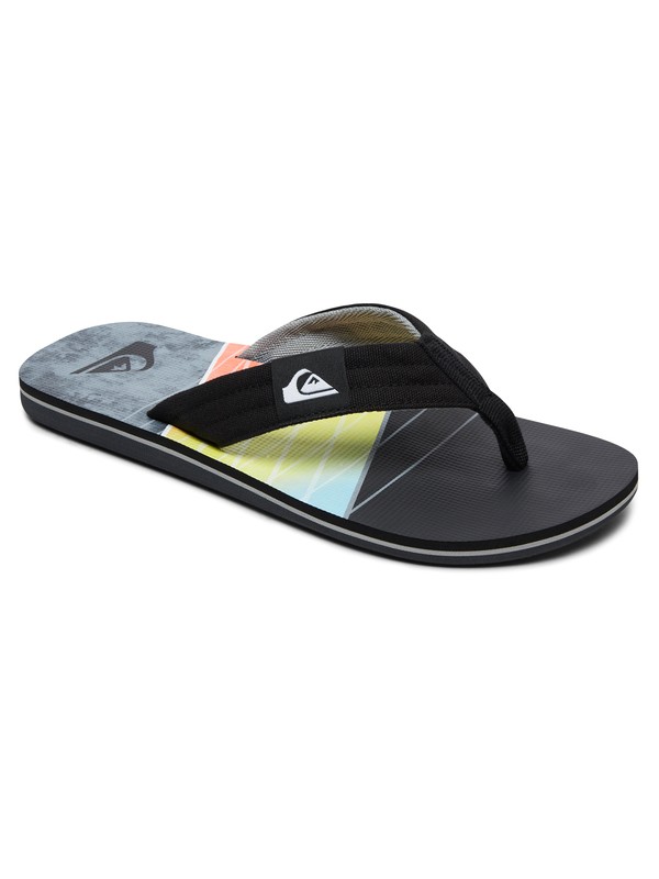 quiksilver, Molokai Layback Sandals, GREY/GREY/BLACK (xssk) 0 Molokai Layback Sandals Grey AQYL100560 Quiksilver