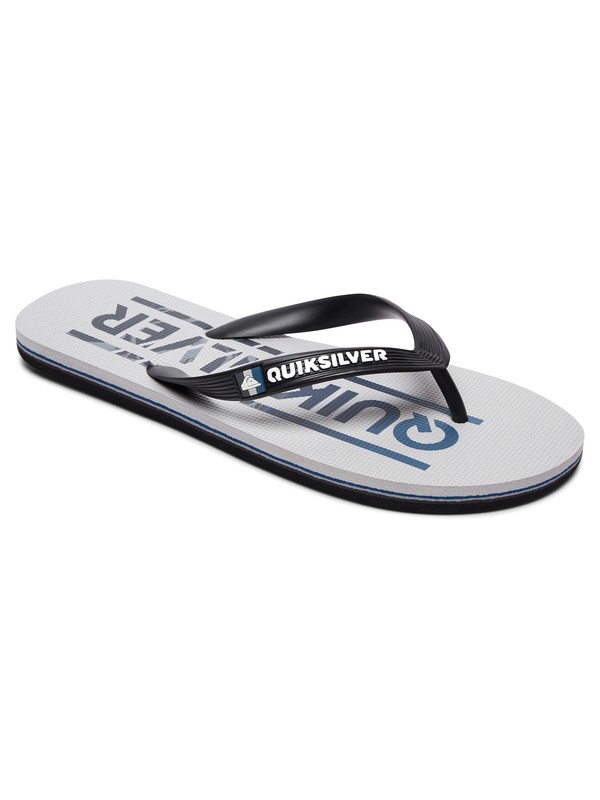 quiksilver, Molokai Wordmark Sandals, BLACK/GREY/GREY (xkss) 0 Molokai Wordmark Sandals Black AQYL100561 Quiksilver