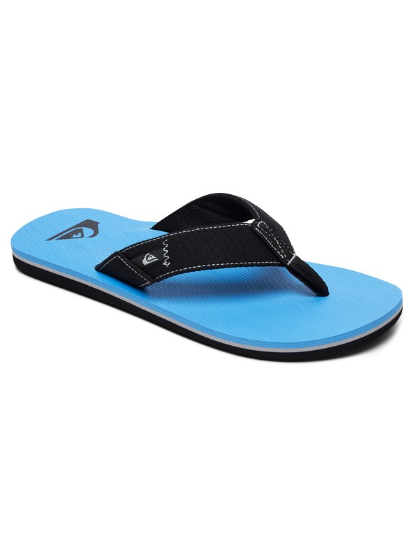 quiksilver, Molokai Abyss - Sandals for Men, BLACK/BLUE/BLACK (xkbk) 0 Molokai Abyss - Sandals for Men Black AQYL100570 Quiksilver