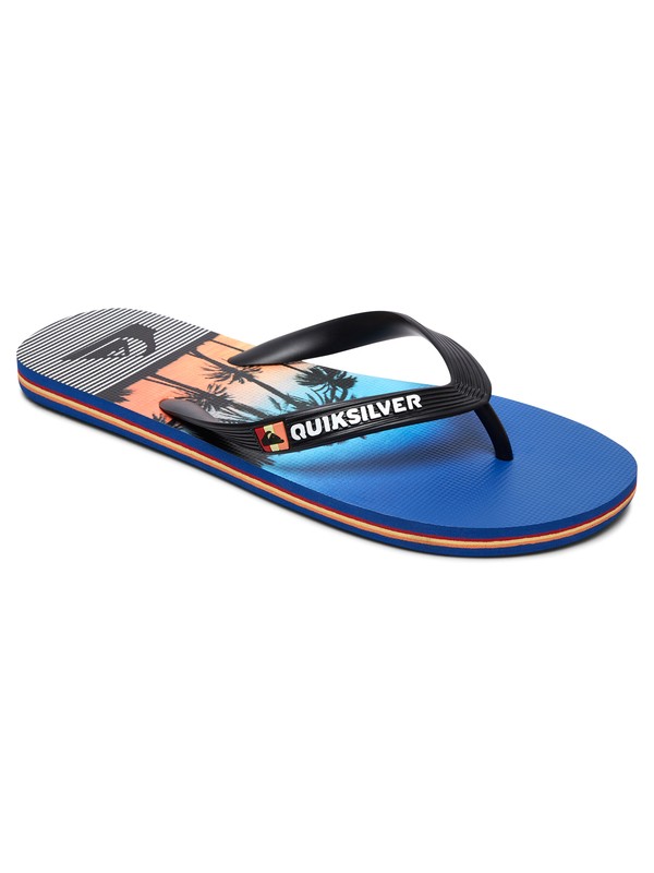 quiksilver, Molokai Sunset Vibes Sandals, BLACK/BLUE/RED (xkbr) 0 Molokai Sunset Vibes Sandals AQYL100578 Quiksilver