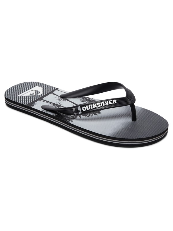 quiksilver, Molokai Sunset Vibes Sandals, BLACK/BLACK/GREY (xkks) 0 Molokai Sunset Vibes Sandals Black AQYL100578 Quiksilver