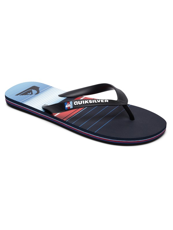 quiksilver, Molokai Swell Vision Flip-Flops, BLACK/BLUE/RED (xkbr) 0 Molokai Swell Vision Flip-Flops AQYL100589 Quiksilver