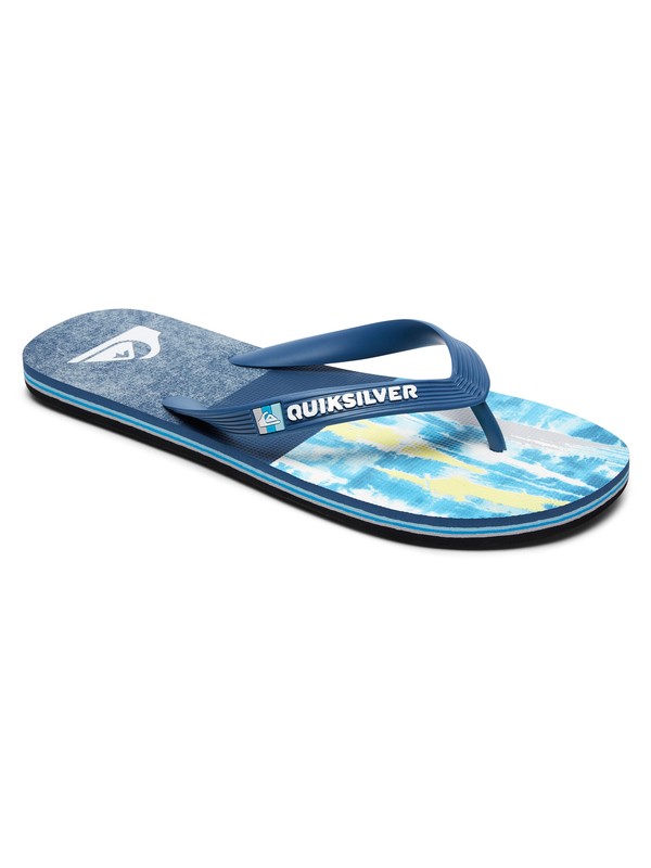 quiksilver, Molokai Techtonics - Flip-Flops, BLACK/BLUE/BLUE (xkbb) 0 Molokai Techtonics - Flip-Flops Black AQYL100590 Quiksilver