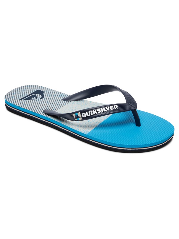 quiksilver, Molokai Slab Logo - Flip-Flops, BLACK/BLUE/BLUE (xkbb) 0 Molokai Slab Logo - Flip-Flops AQYL100591 Quiksilver