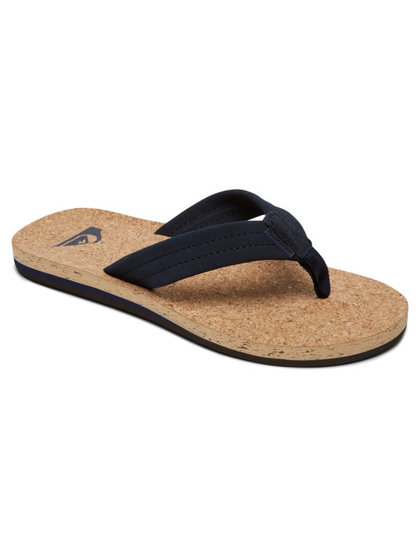 quiksilver, Carver Cork - Sandali in pelle da Uomo, BLUE/BROWN/BLUE (xbcb) 0 Carver Cork - Sandali in pelle da Uomo AQYL100597 Quiksilver