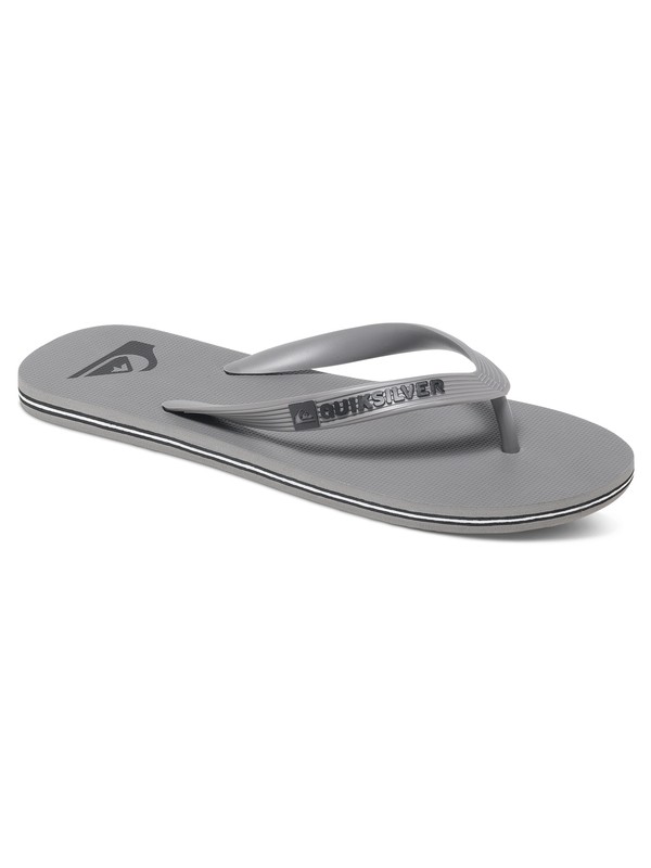 quiksilver, Molokai Flip-Flops, GREY/GREY/GREY (xsss) 0 Molokai Flip-Flops Grey AQYL100601 Quiksilver