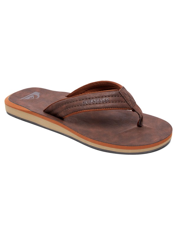 quiksilver, Carver Nubuck Sandals, DEMITASSE - SOLID (ctk0) 0 Carver Nubuck Sandals Brown AQYL100623 Quiksilver