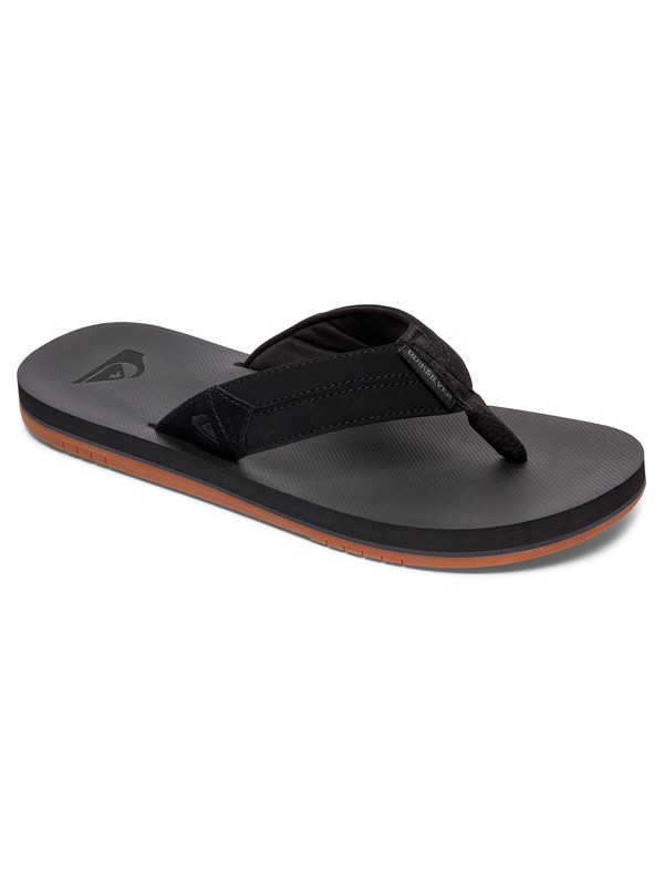 quiksilver, Coastal Oasis Sandals, BLACK/BLACK/BROWN (xkkc) 0 Coastal Oasis Sandals Black AQYL100633 Quiksilver