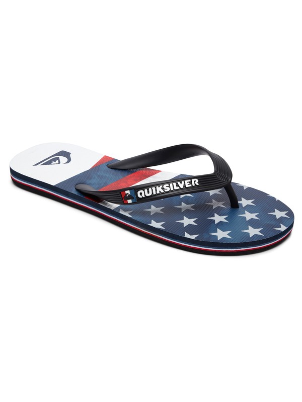 quiksilver, Molokai Freedom - Flip-Flops, WHITE/BLUE/RED (xwbr) 0 Molokai Freedom - Flip-Flops AQYL100639 Quiksilver