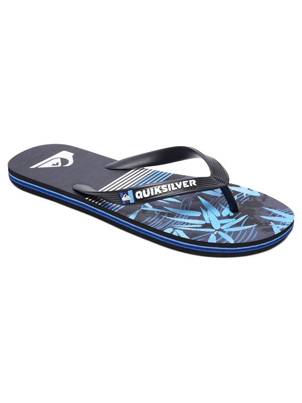 quiksilver, Molokai Zen - Chancletas para Hombre, BLACK/BLUE/BLUE (xkbb) 0 Molokai Zen - Chancletas para Hombre Negro AQYL100658 Quiksilver