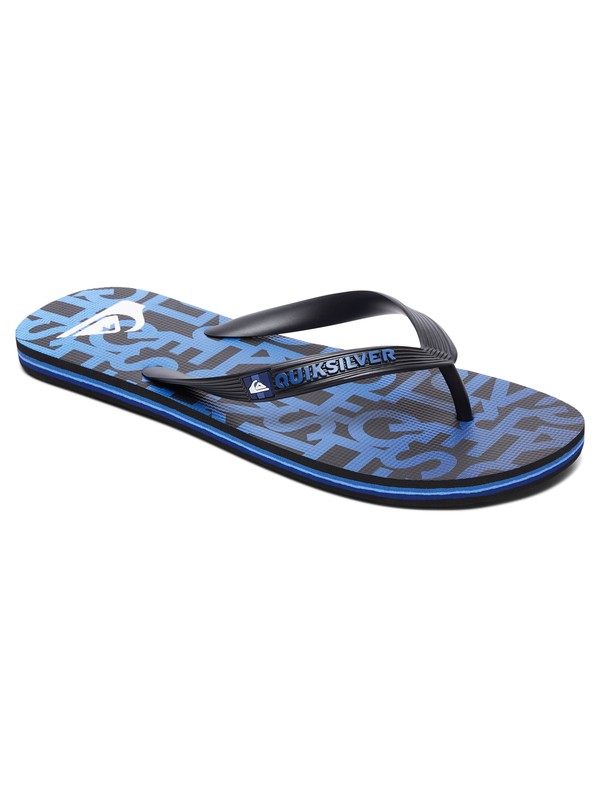 quiksilver, Molokai Random - Tongs, BLACK/BLUE/BLACK (xkbk) 0 Molokai Random - Tongs Noir AQYL100659 Quiksilver