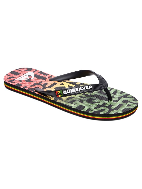 quiksilver, Molokai Random - Flip-Flops for Men, BLACK/RED/GREEN (xkrg) 0 Molokai Random - Flip-Flops for Men AQYL100659 Quiksilver