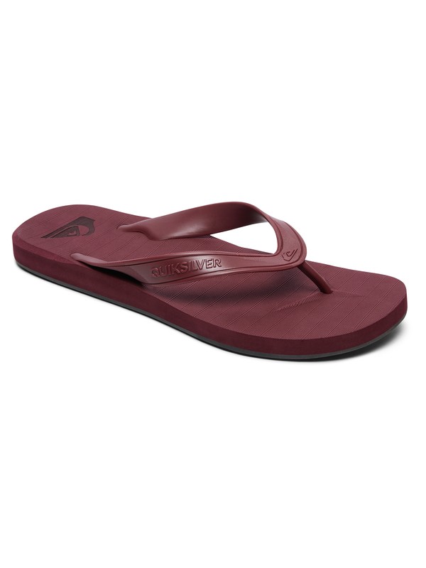 quiksilver, Carver Deluxe Flip-Flops, RED/RED/RED (xrrr) 0 Carver Deluxe Flip-Flops Red AQYL100678 Quiksilver