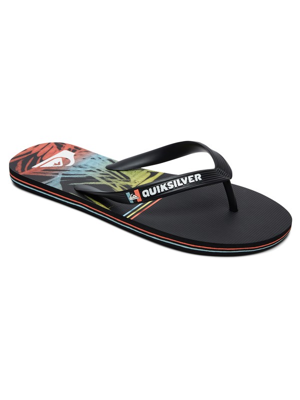 quiksilver, Molokai Zen Division Flip-Flops, BLACK/BLACK/WHITE (xkkw) 0 Molokai Zen Division Flip-Flops Black AQYL100680 Quiksilver