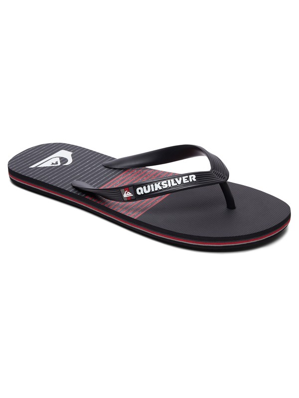 quiksilver, Molokai Tijuana Flip-Flops, BLACK/RED/GREY (xkrs) 0 Molokai Tijuana Flip-Flops Black AQYL100682 Quiksilver