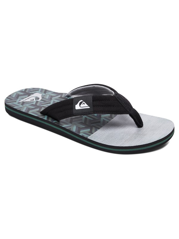 quiksilver, Molokai Layback - Flip-Flops, BLACK/GREEN/GREEN (xkgg) 0 Molokai Layback - Flip-Flops Black AQYL100688 Quiksilver