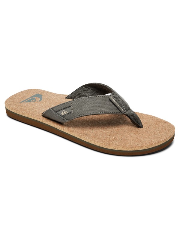 quiksilver, Molokai Abyss Cork - Sandals for Men, GREEN/GREEN/GREEN (xggg) 0 Molokai Abyss Cork - Sandals for Men Green AQYL100761 Quiksilver