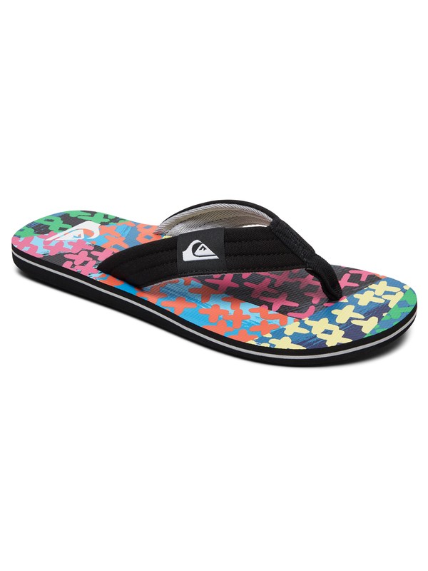 quiksilver, Molokai Layback - Sandals for Men, BLACK/BLUE/GREEN (xkbg) 0 Molokai Layback - Sandals for Men Black AQYL100784 Quiksilver
