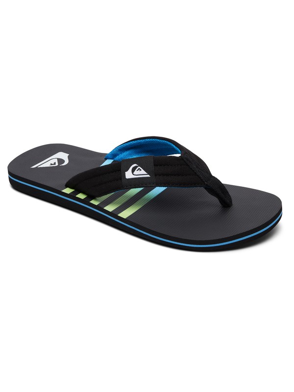 quiksilver, Molokai Layback - Sandals for Men, BLACK/BLACK/BLUE (xkkb) 0 Molokai Layback - Sandals for Men Black AQYL100784 Quiksilver