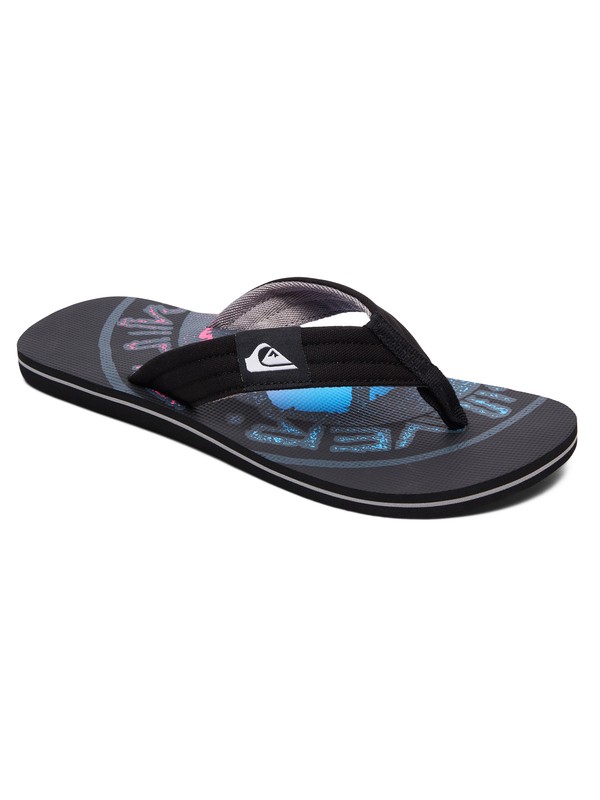quiksilver, Molokai Layback - Sandals for Men, BLACK/BLACK/GREY (xkks) 0 Molokai Layback - Sandals for Men Black AQYL100784 Quiksilver