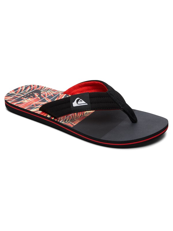 quiksilver, Molokai Layback - Sandals for Men, BLACK/BLACK/YELLOW (xkky) 0 Molokai Layback - Sandals for Men Black AQYL100784 Quiksilver