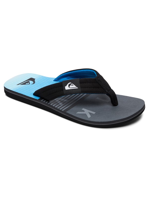 quiksilver, Molokai Layback - Sandals for Men, BLACK/GREY/BLUE (xksb) 0 Molokai Layback - Sandals for Men Black AQYL100784 Quiksilver