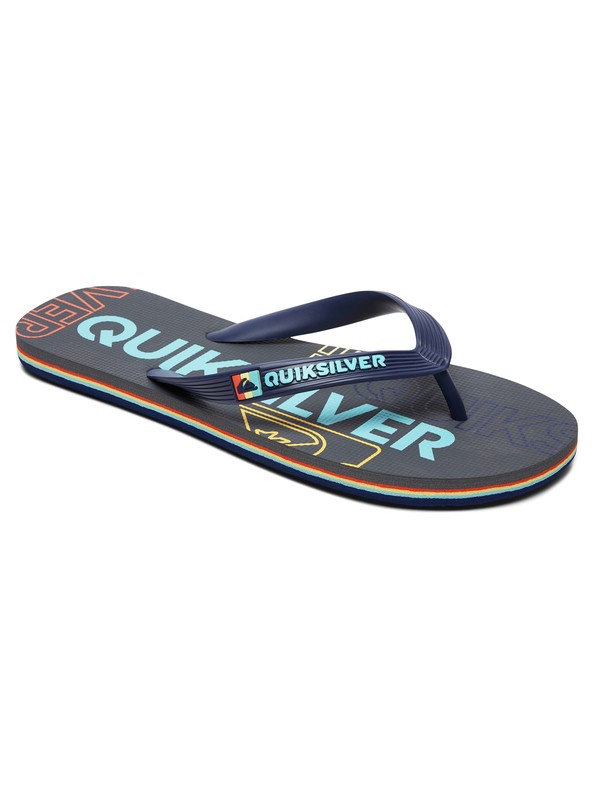 quiksilver, Molokai Nitro - Flip-Flops for Men, BLACK/GREY/BLUE (xksb) 0 Molokai Nitro - Flip-Flops for Men Black AQYL100787 Quiksilver