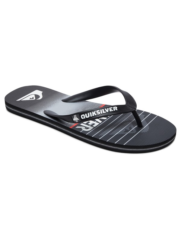 quiksilver, Molokai Highline Slab Flip-Flops, BLACK/BLACK/GREY (xkks) 0 Molokai Highline Slab Flip-Flops Black AQYL100792 Quiksilver