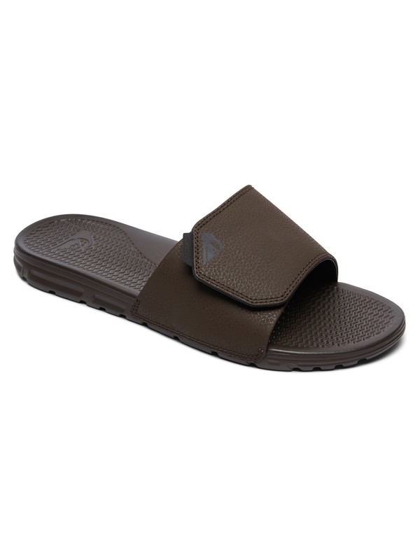 quiksilver, Shoreline Nubuck - Slider Sandals for Men, BROWN/BROWN/BROWN (xccc) 0 Shoreline Nubuck - Slider Sandals for Men Brown AQYL100883 Quiksilver