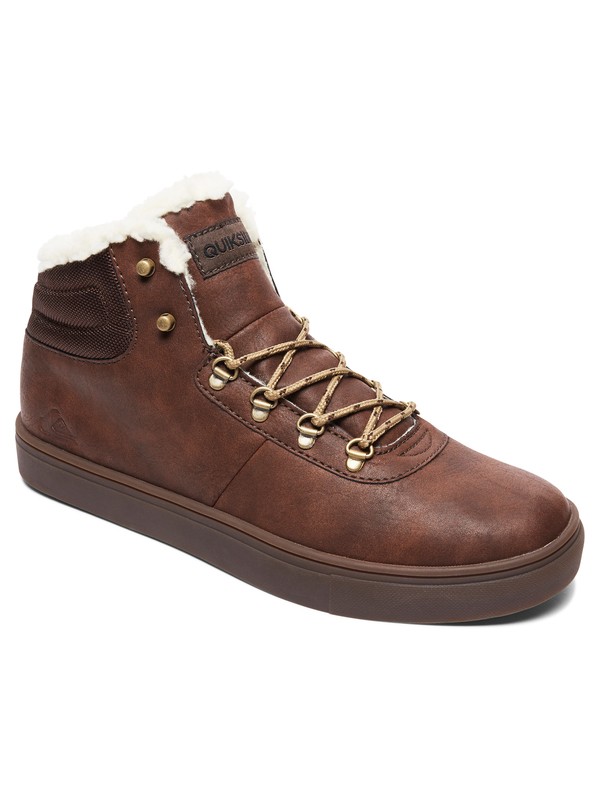 quiksilver, Jax - Water-Resistant High-Top Shoes for Men, BROWN/BROWN/BROWN (xccc) 0 Jax - Water-Resistant High-Top Shoes for Men Brown AQYS100022 Quiksilver