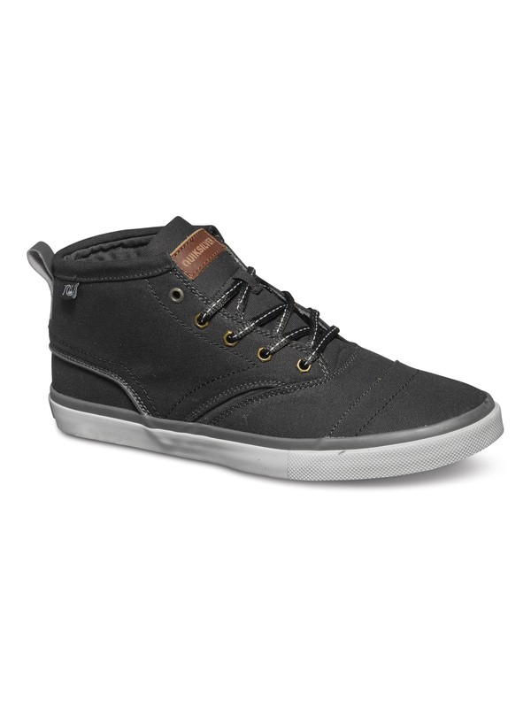 quiksilver, Heyden Canvas Shoes, GRAY-SOLID (sgt0) 0 Heyden Canvas Shoes AQYS300007 Quiksilver