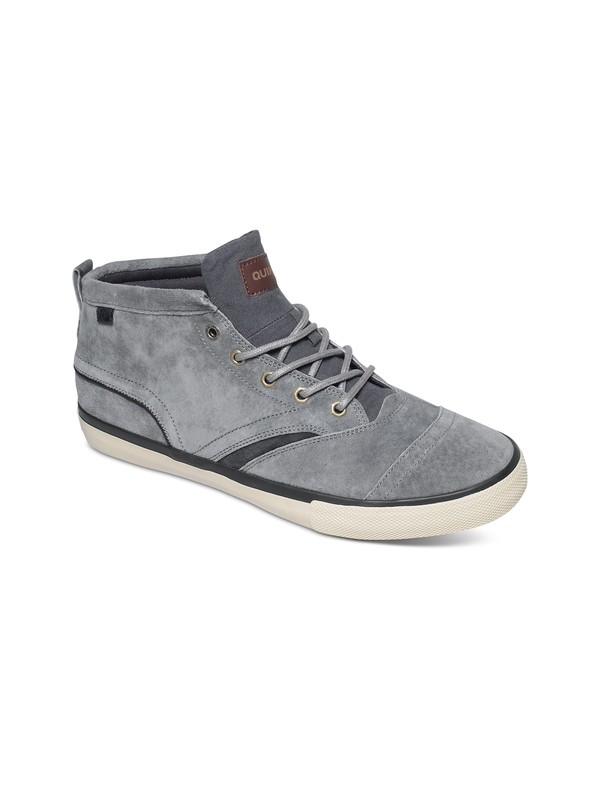 quiksilver, Heyden FG Leather Shoes, GREY/GREY/WHITE (xssw) 0 Heyden FG Leather Shoes AQYS300013 Quiksilver