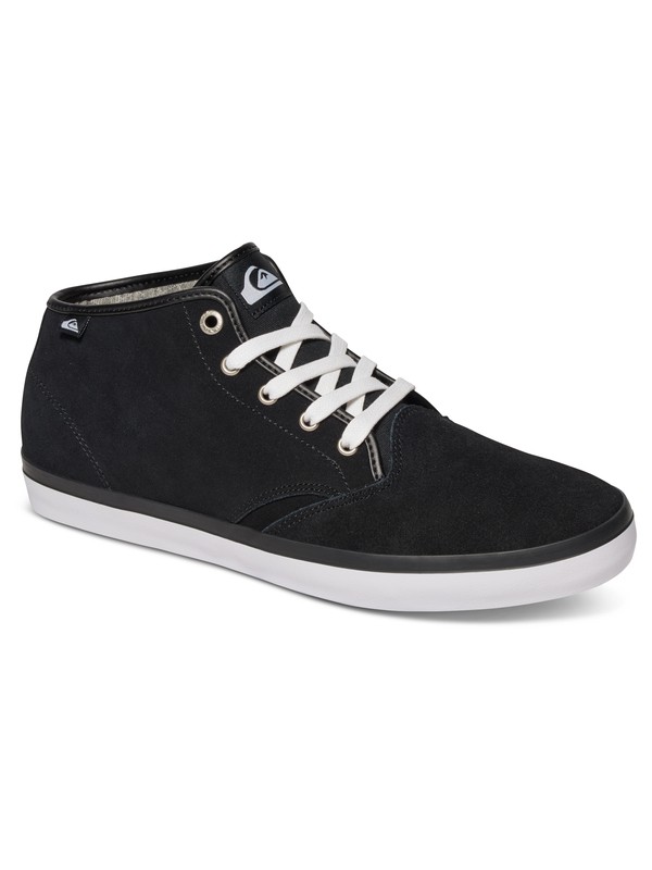 quiksilver, Shorebreak - Suede Mid-Top Shoes for Men, BLACK/BLACK/WHITE (xkkw) 0 Shorebreak - Suede Mid-Top Shoes for Men Black AQYS300030 Quiksilver