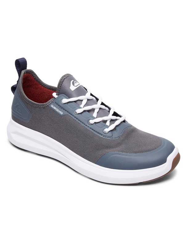 quiksilver, Layover Travel - Water-Resistant Shoes for Men, GREY/GREY/WHITE (xssw) 0 Layover Travel - Water-Resistant Shoes for Men Grey AQYS700045 Quiksilver